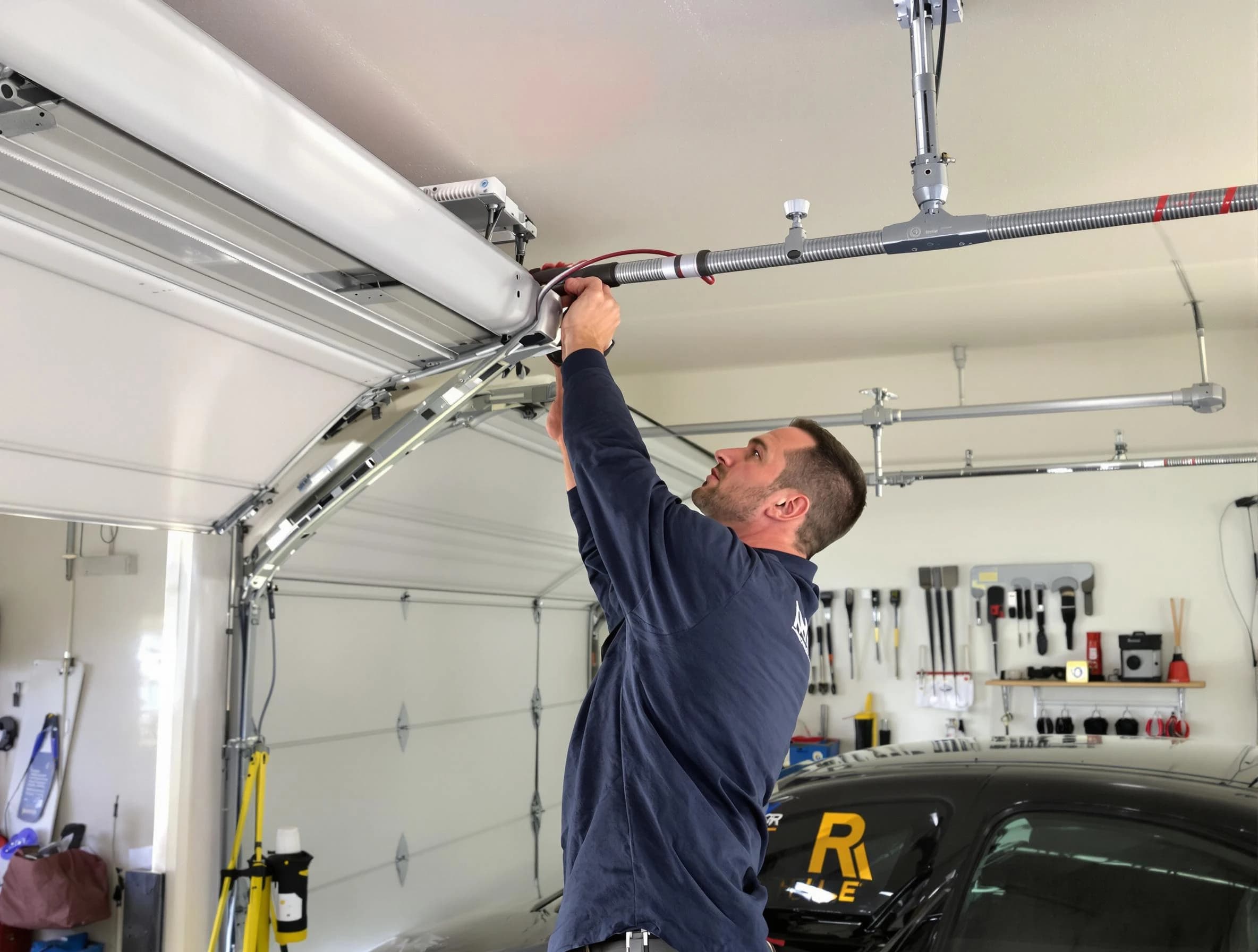 Rockwood Garage Door Repair technician performing garage door cable repair in Rockwood