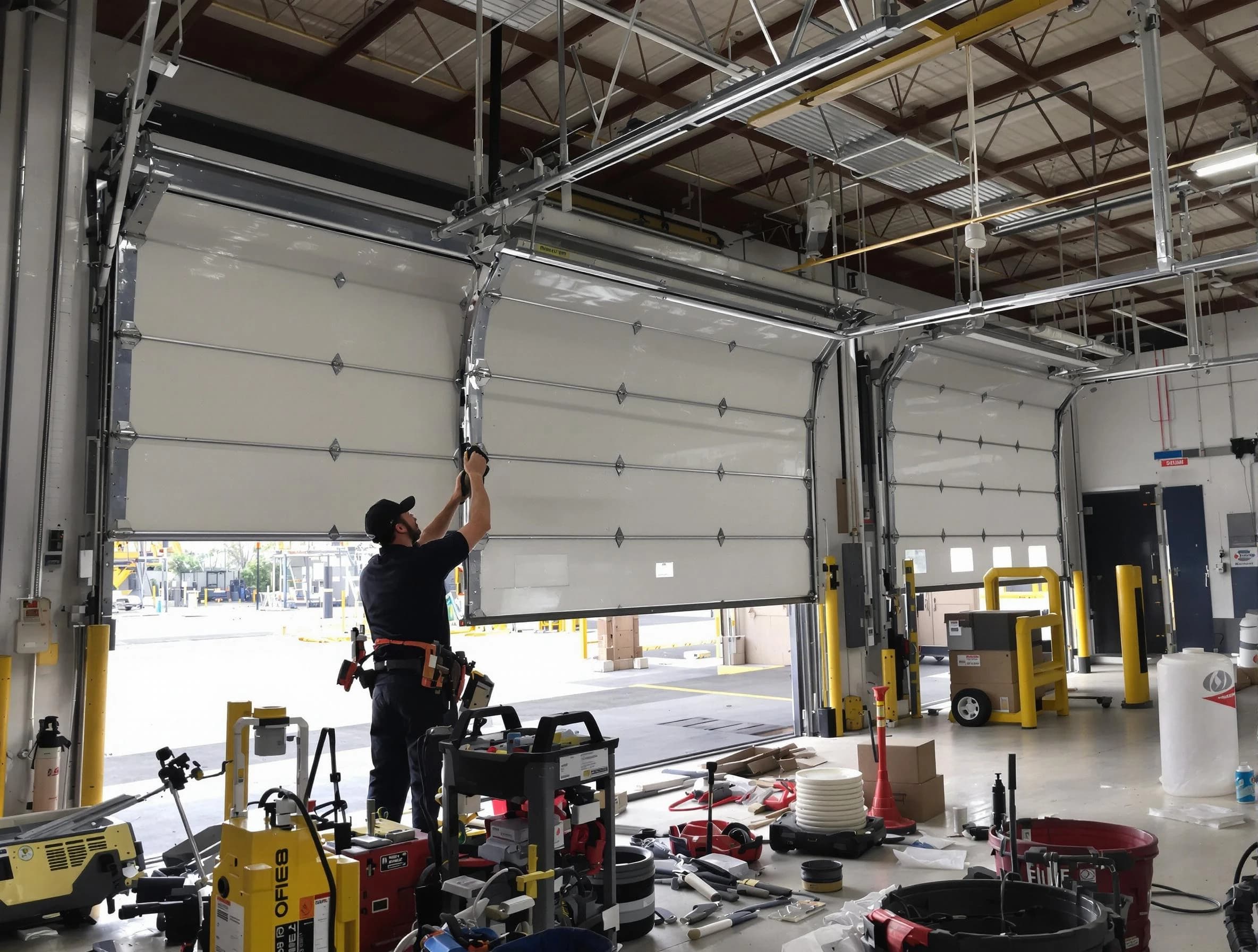 Rockwood Garage Door Repair technician performing commercial garage door repair in Rockwood