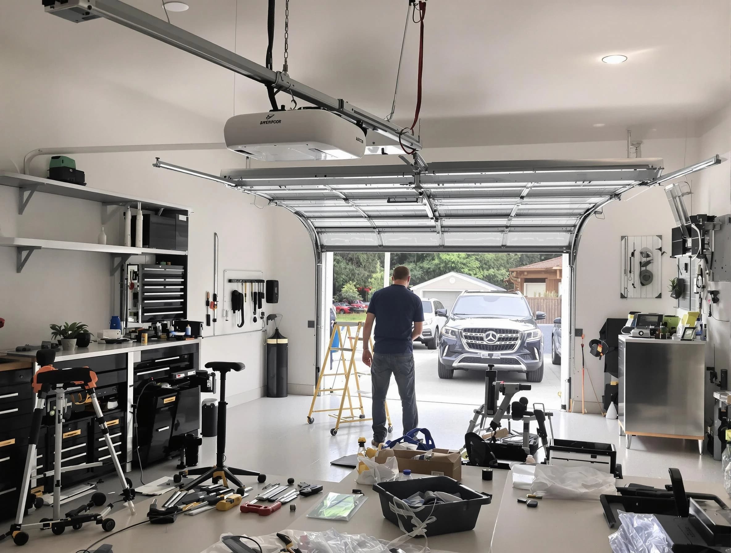 Garage door opener installation by Rockwood Garage Door Repair in Rockwood