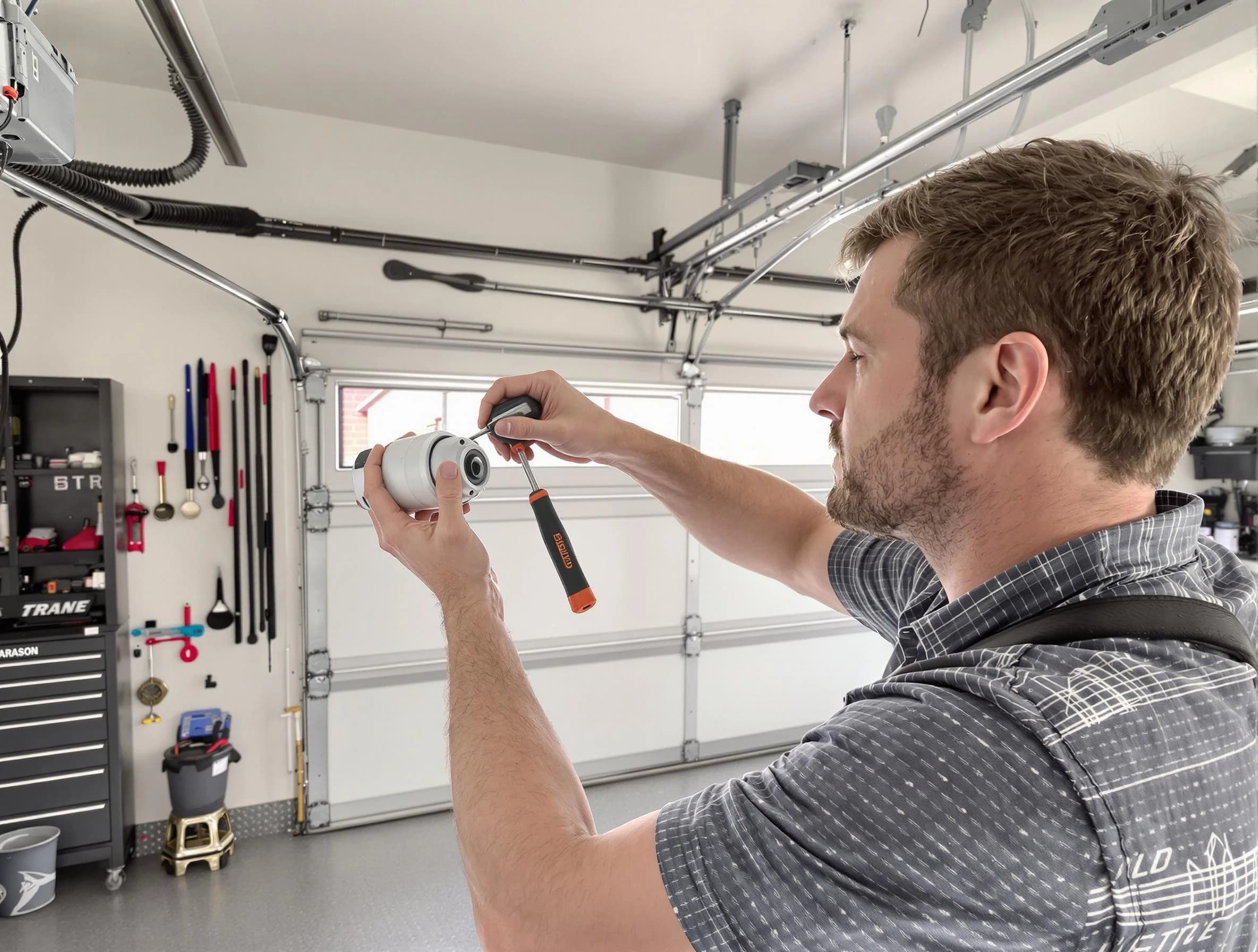 Garage door opener repair service by Rockwood Garage Door Repair in Rockwood