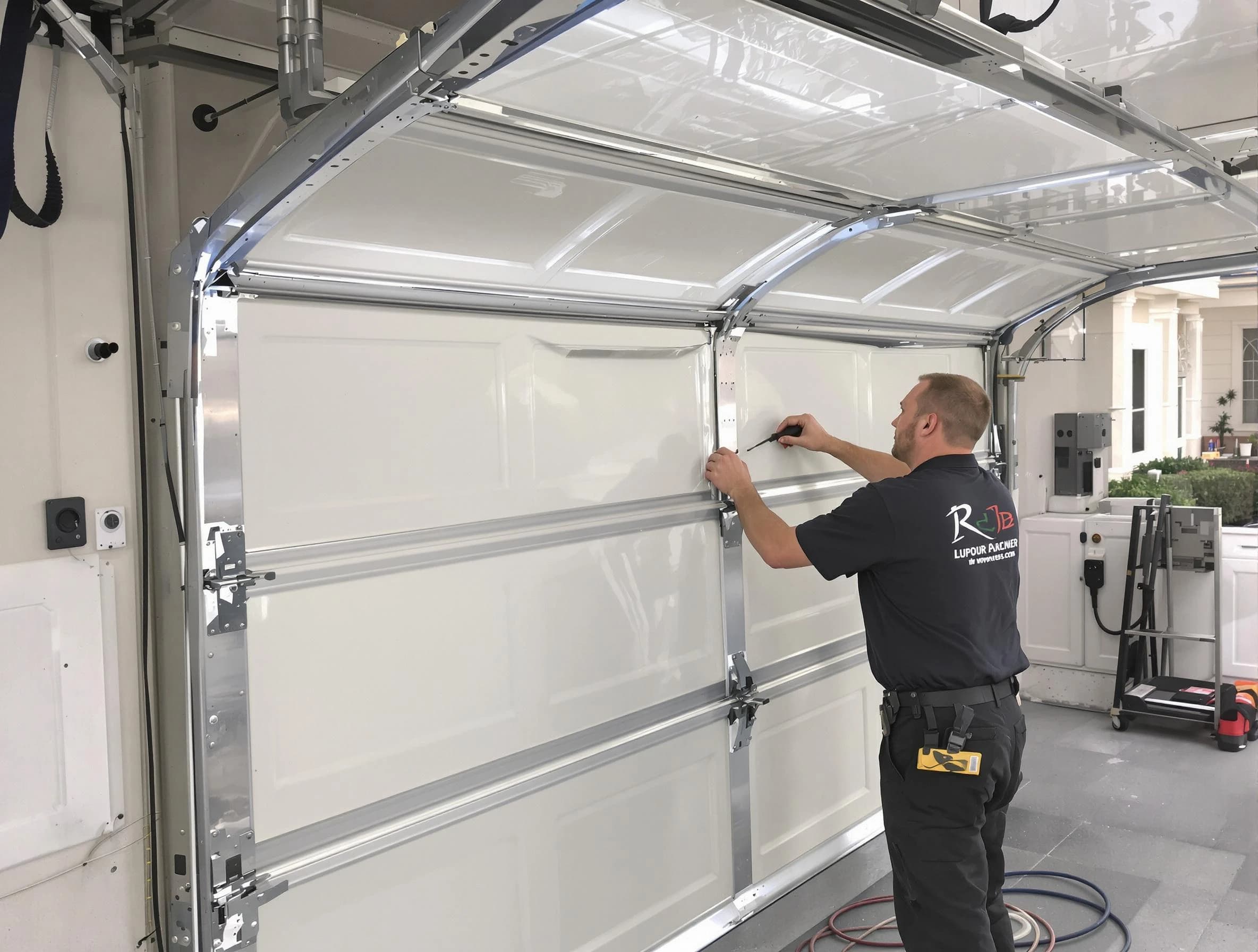 Rockwood Garage Door Repair professional performing panel repair in Rockwood