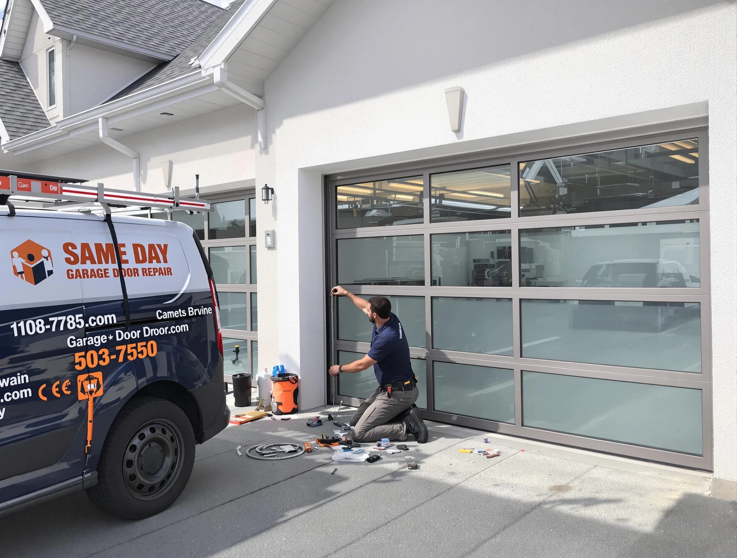 Same-day garage door repair service by Rockwood Garage Door Repair in Rockwood