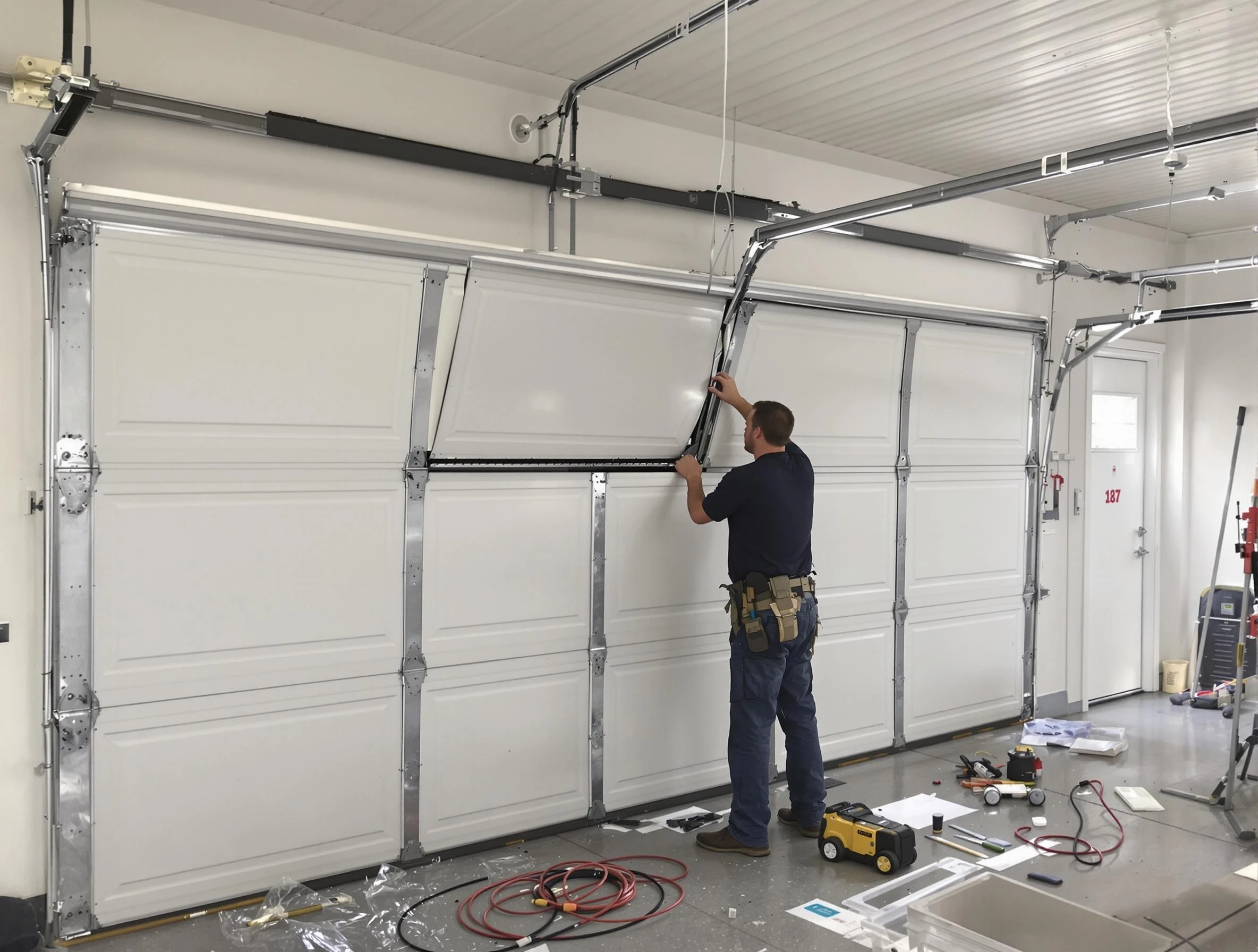 Garage Door Section Replacement in Rockwood